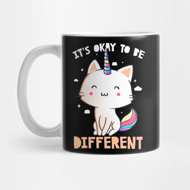 It's Okay To Be Different Cute Unicorn Gift by eduely